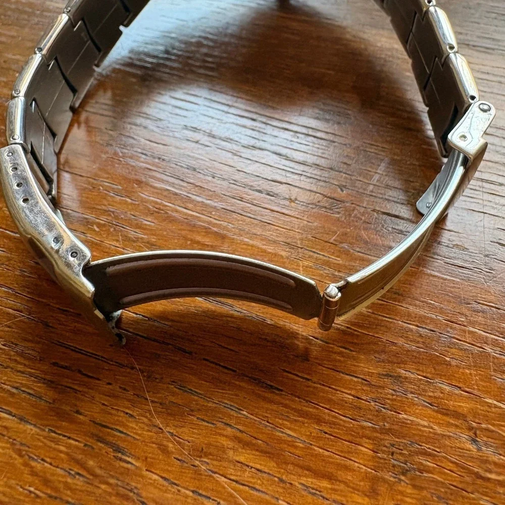 VTG Adidas Stainless Steel Watch‎ 10 ATM Y2K Sporty Needs Battery AS-20 Quartz